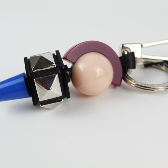 NWT Burberry Geometric Key Bag Charm-Bag Accessory Clip - Picture 6 of 9